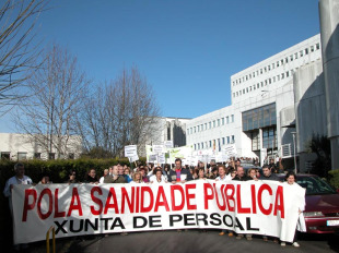 Os traballadores sanitarios rexeitan a privatización de servizos no novo hospital