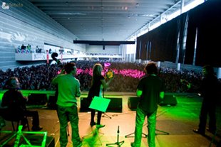 Vista dende o escenario do concerto / Óscar Martínez