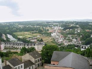 Vista actual dende o Parque de Rosalía