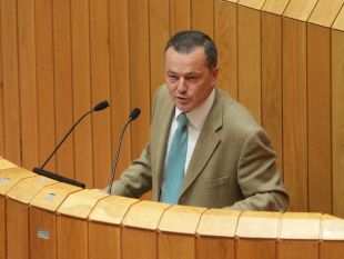 Agustín Hernández, nunha intervención no Pleno do Parlamento