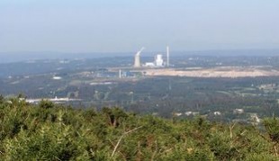 Vista da térmica de Meirama dende o Monte Cerdeira / Foto: Víctor Santos