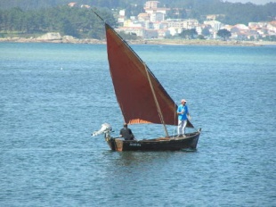 Xabier Pereira, a bordo d'A Burbida