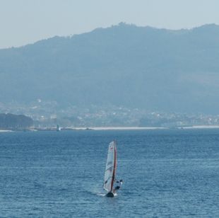 Algunhas imaxes de Lara Lagoa no se hábitat natural: a ría de Vigo (clic para ampliar)