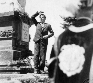 Ramón Suárez Picallo, dando un seu discurso