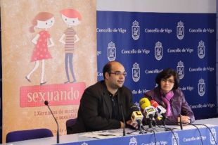 O director xeral de Xuventude e Solidariedade, Rubén Cela, na presentación de 'Sexuando'