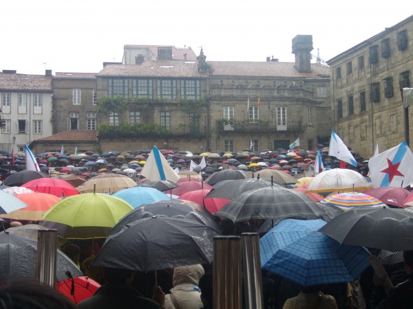 Manifestación polo dereito a vivirmos en galego