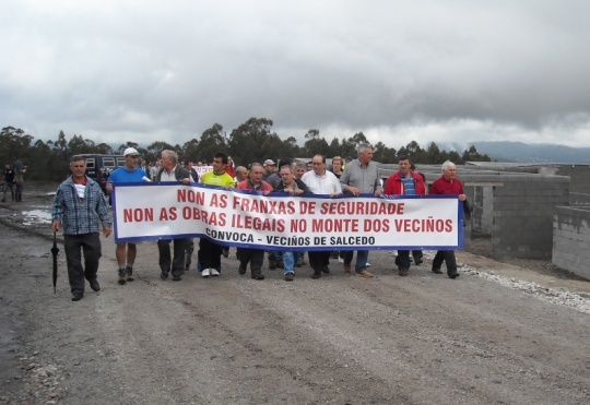 Marcha en Salcedo (28 de xuño de 2009)